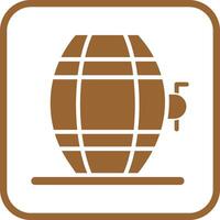 Wine Barrel Rack Icon Design vector