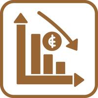 Money Down Icon Design vector