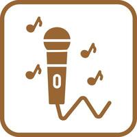 Karaoke Icon Design vector