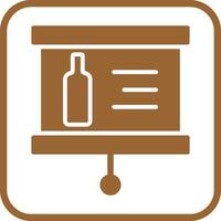 Wine Presentation Icon Design vector