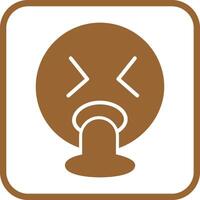 Face Vomiting Icon Design vector