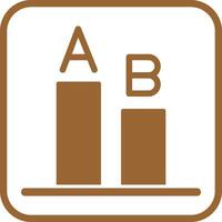 AB Testing Icon Design vector