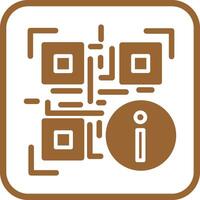 QR Code Information Icon Design vector