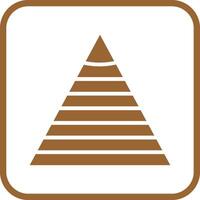 Pyramid Graph Icon Design vector