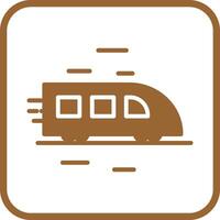 High Speed Train Icon Design vector