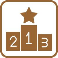 Podium Icon Design vector