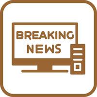 Breaking Story Icon Design vector
