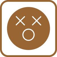 Dizzy Face Icon Design vector
