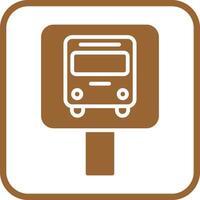 Bus Stop Icon Design vector