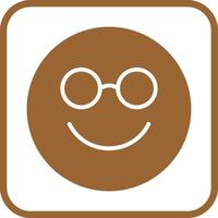Nerd Face Icon Design vector