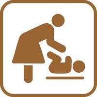 Changing Table Icon Design vector