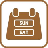 Weekend Getaway Icon Design vector
