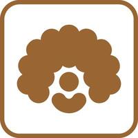 Clown Wig Icon Design vector