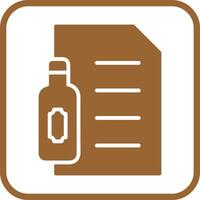 Wine Tasting Notes Icon Design vector