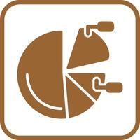 Pie Chart Icon Design vector