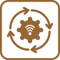 Automated Process Icon Design vector