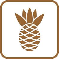 Pineapple Icon Design vector
