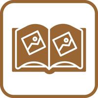 Memory Book Icon Design vector