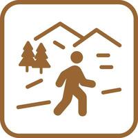 Nature Walk Icon Design vector