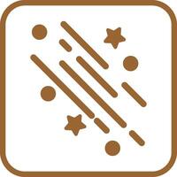 Party Streamers Icon Design vector