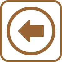 Left Arrow Icon Design vector
