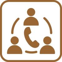 Contact Team Icon Design vector