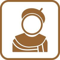Caricature Artist Icon Design vector