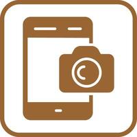 Smartphone Photography Icon Design vector
