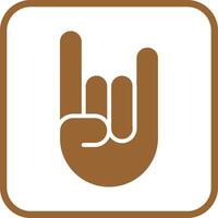 Sign of the Horns Icon Design vector