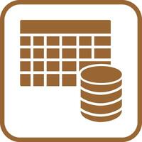 Table Data Icon Design vector