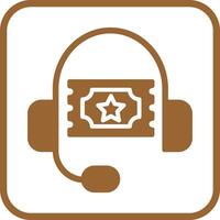 Support Ticket Icon Design vector