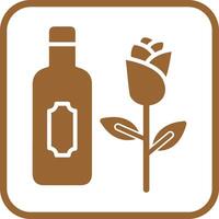 Wine and Roses Icon Design vector