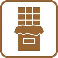 Chocolate Bar Icon Design vector