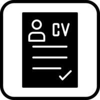 CV Icon Design vector