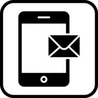 Mobile E-mail Icon Design vector