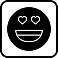 Heart Eyes Icon Design vector