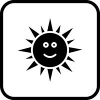 Sun with Face Icon Design vector