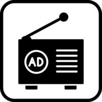 Radio Ad Icon Design vector