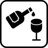 Wine Pouring Icon Design vector