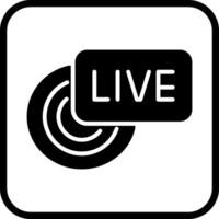 Live Broadcast Icon Design vector