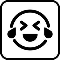 Face with Tears of Joy Icon Design vector