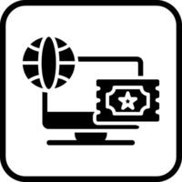 Ticket System Icon Design vector