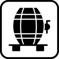 Wine Cask Icon Design vector