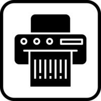 Barcode Printing Icon Design vector