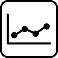 Line Chart Icon Design vector