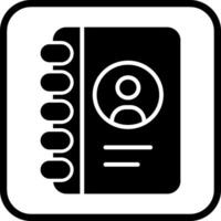 Contact List Icon Design vector
