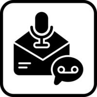 Voice Message Icon Design vector