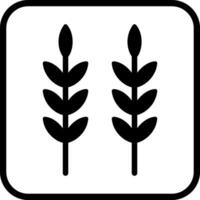 Sheaf of Rice Icon Design vector