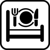 Breakfast in Bed Icon Design vector