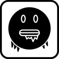 Cold Face Icon Design vector